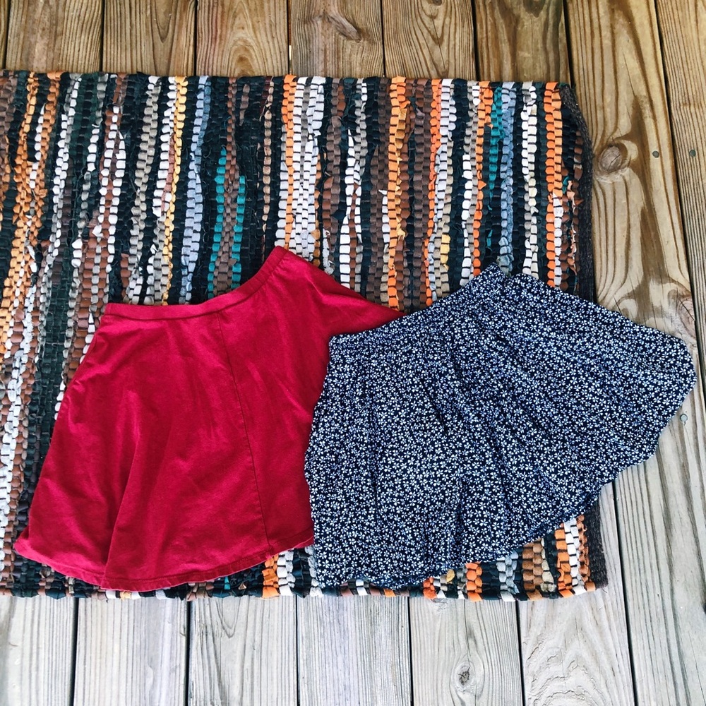 2 Mini Flare Skirts Bundle